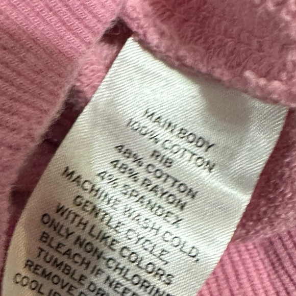 BP. Nordstrom Tie-Dye Ombre Stripe Hoodie Sweatshirt Pink Front Pocket Size M - Picture 4 of 6